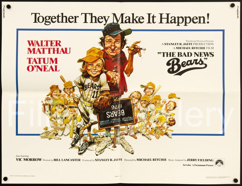 The Bad News Bears Half Sheet (22x28) Original Vintage Movie Poster