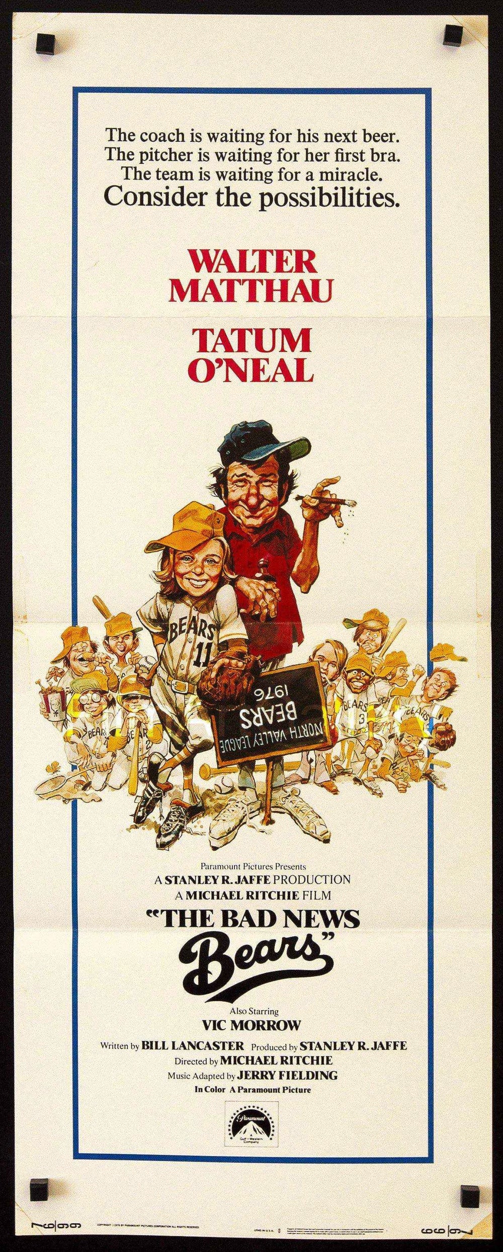 The Bad News Bears Original Vintage Movie Poster