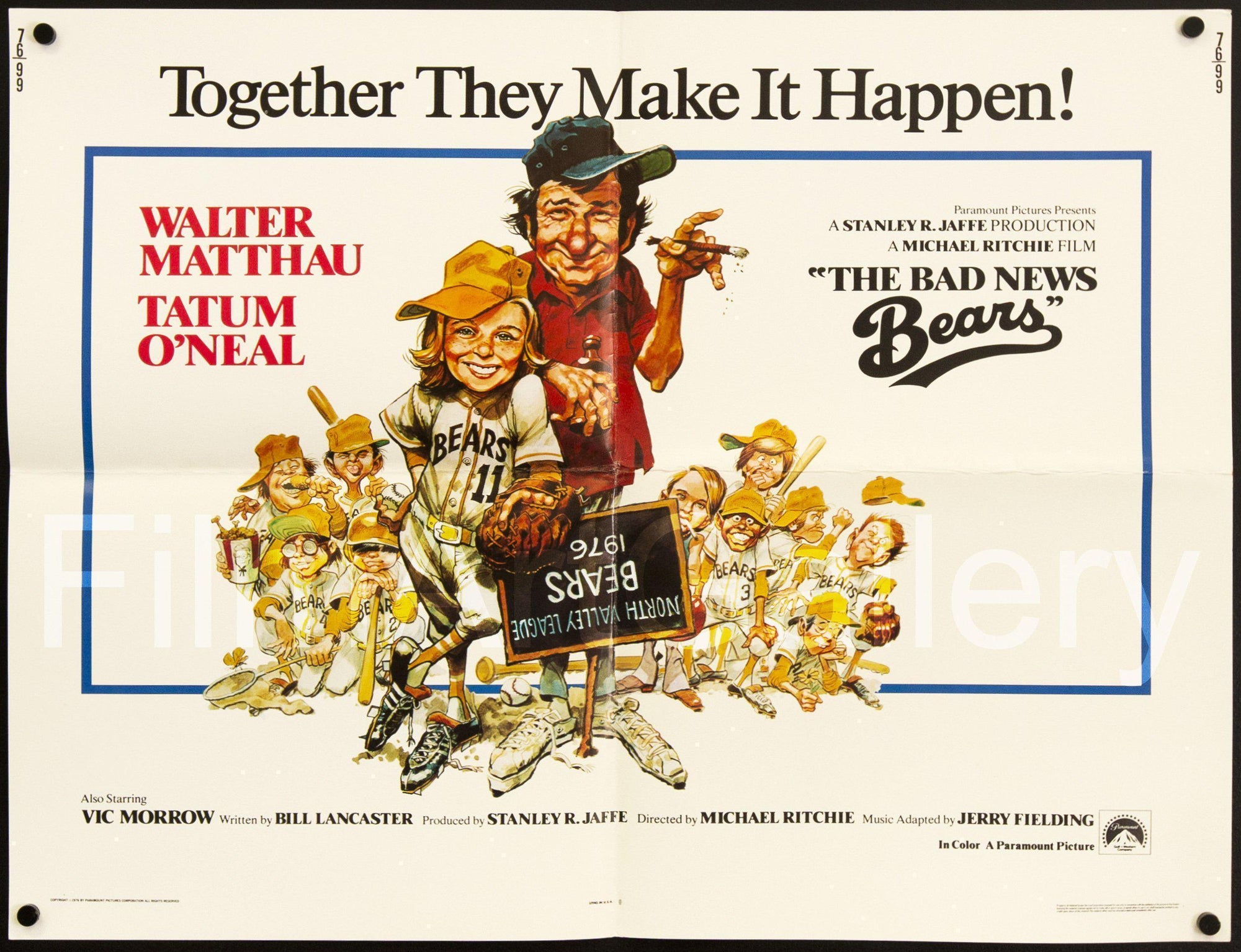 The Bad News Bears Original Vintage Movie Poster