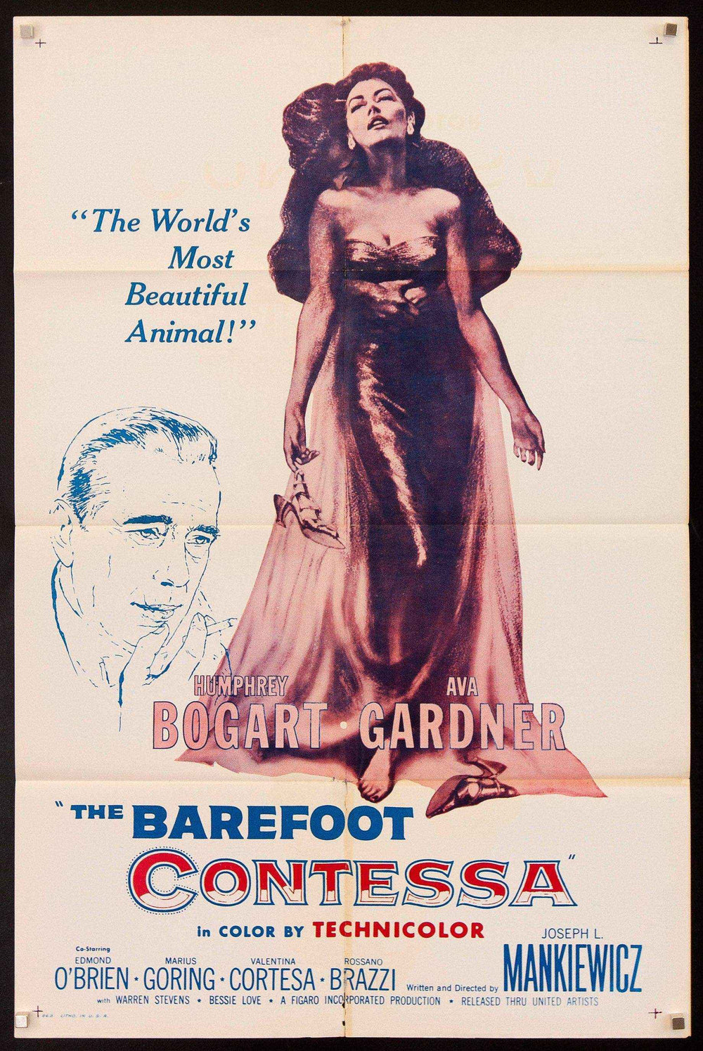 The Barefoot Contessa Original Vintage Movie Poster