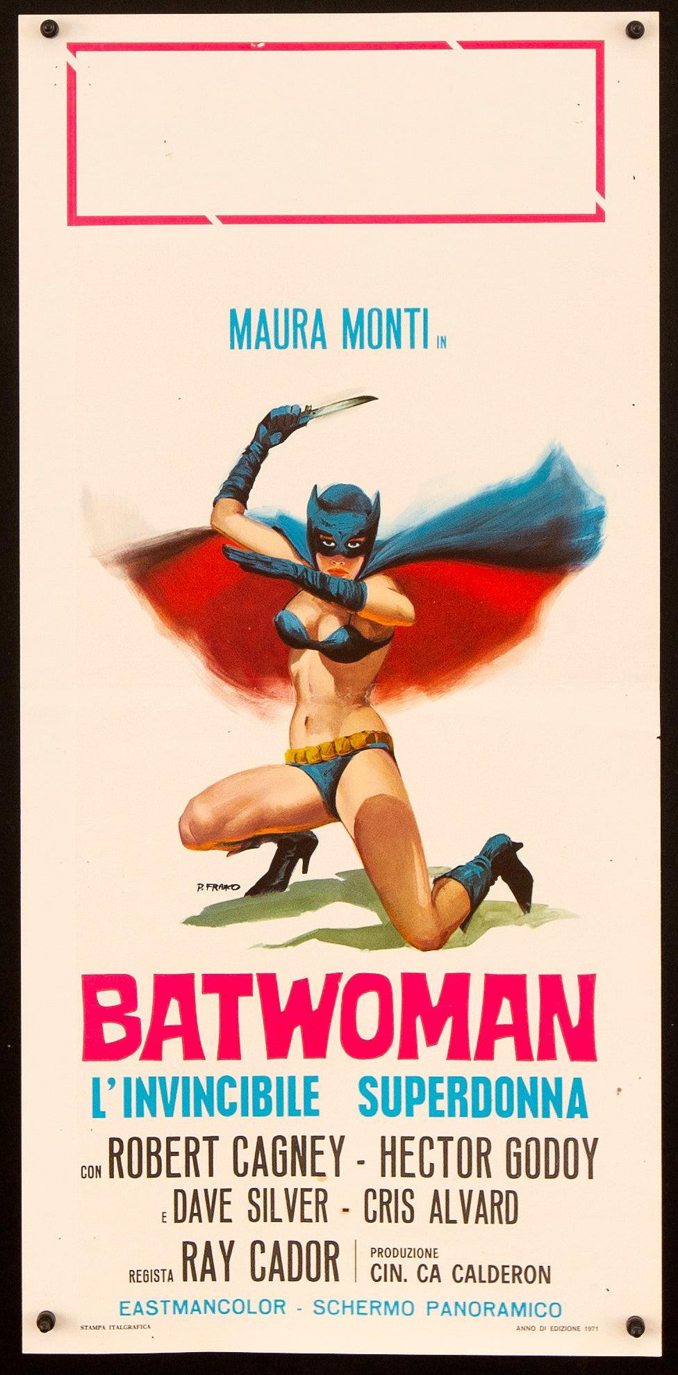 The Batwoman Italian Locandina (13x28) Original Vintage Movie Poster