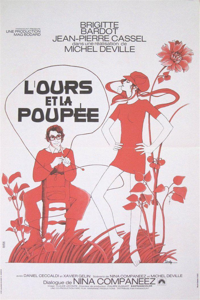The Bear and the Doll (L'Ours et La Poupee) Original Vintage Movie Poster