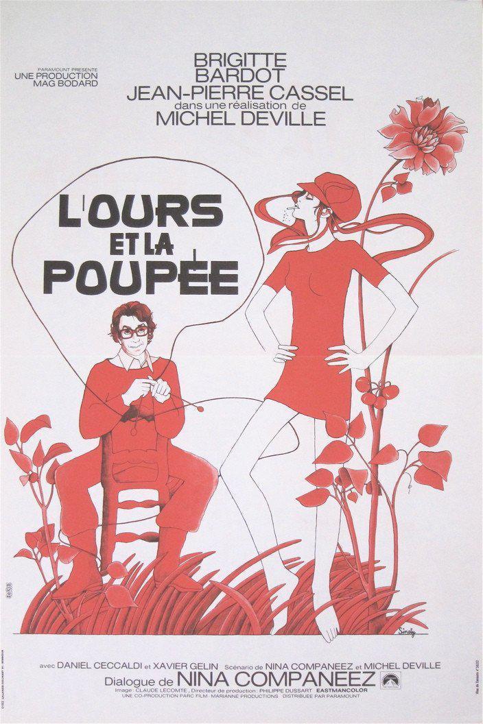 The Bear and the Doll (L&#39;Ours et La Poupee) Original Vintage Movie Poster