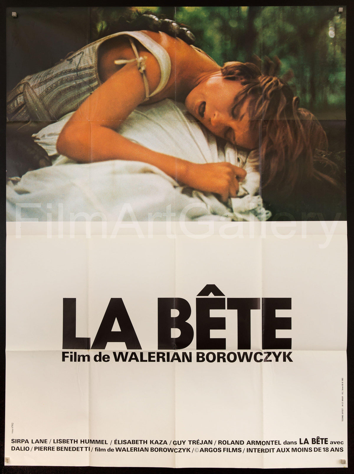 The Beast (La Bete) French 1 panel (47x63) Original Vintage Movie Poster