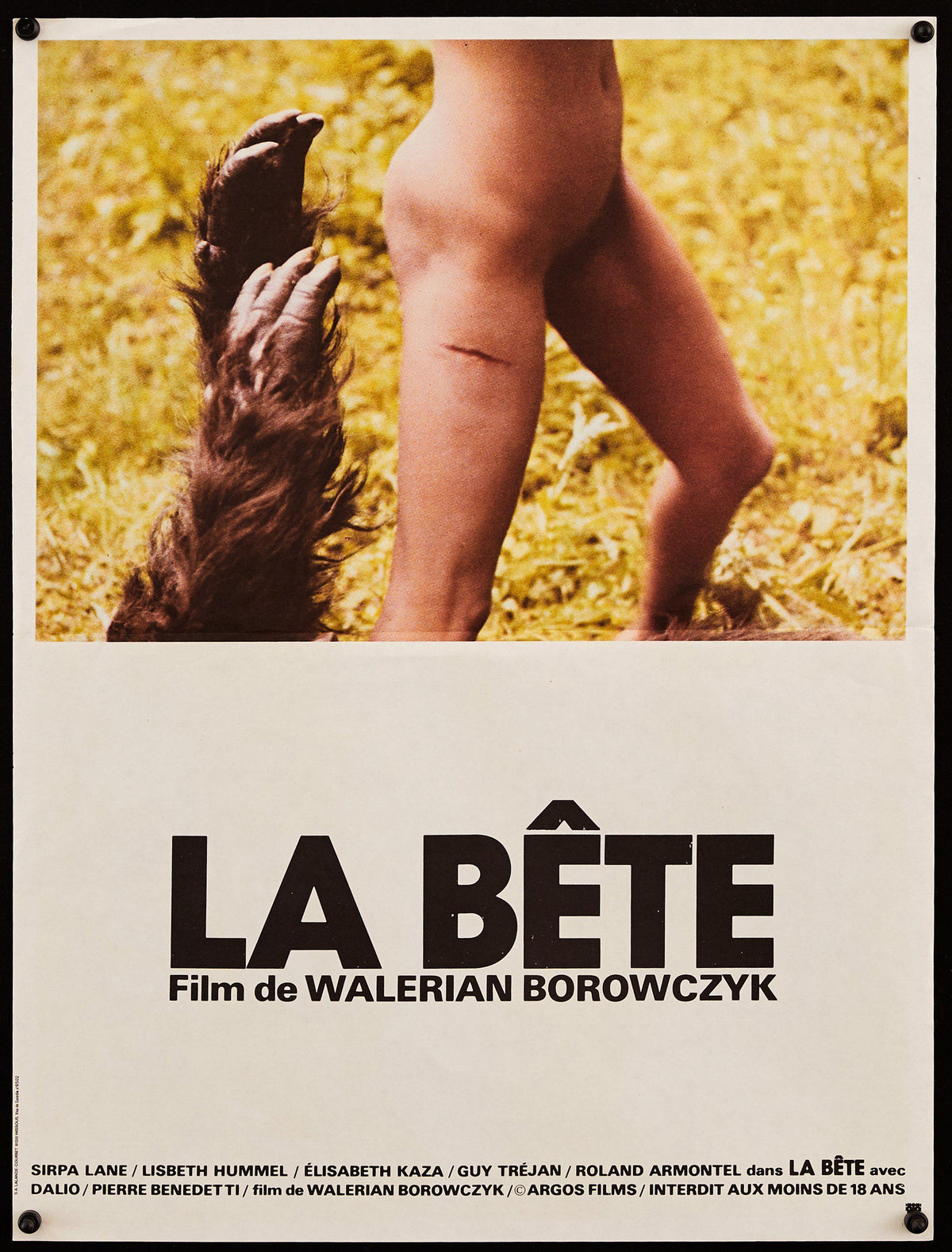 The Beast (La Bete) Original Vintage Movie Poster