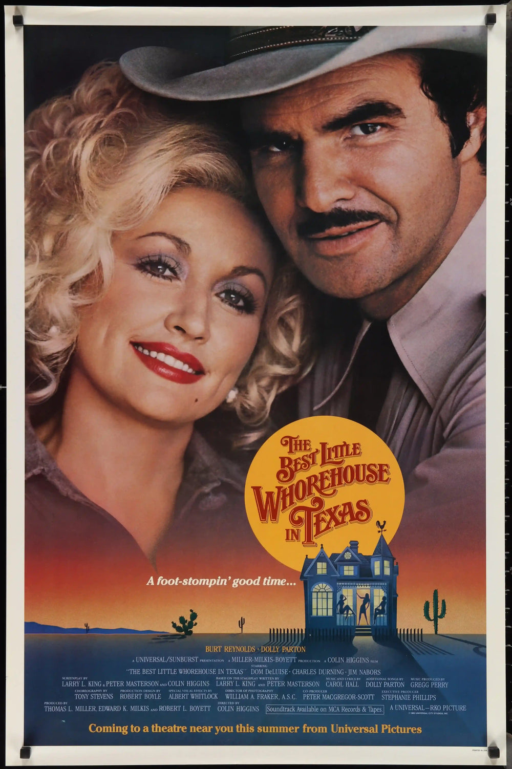 The Best Little Whorehouse in Texas Original Vintage Movie Poster