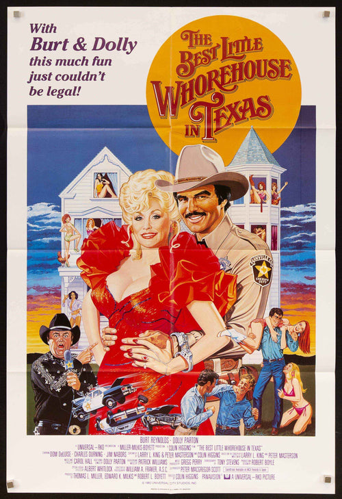 The Best Little Whorehouse in Texas Original Vintage Movie Poster