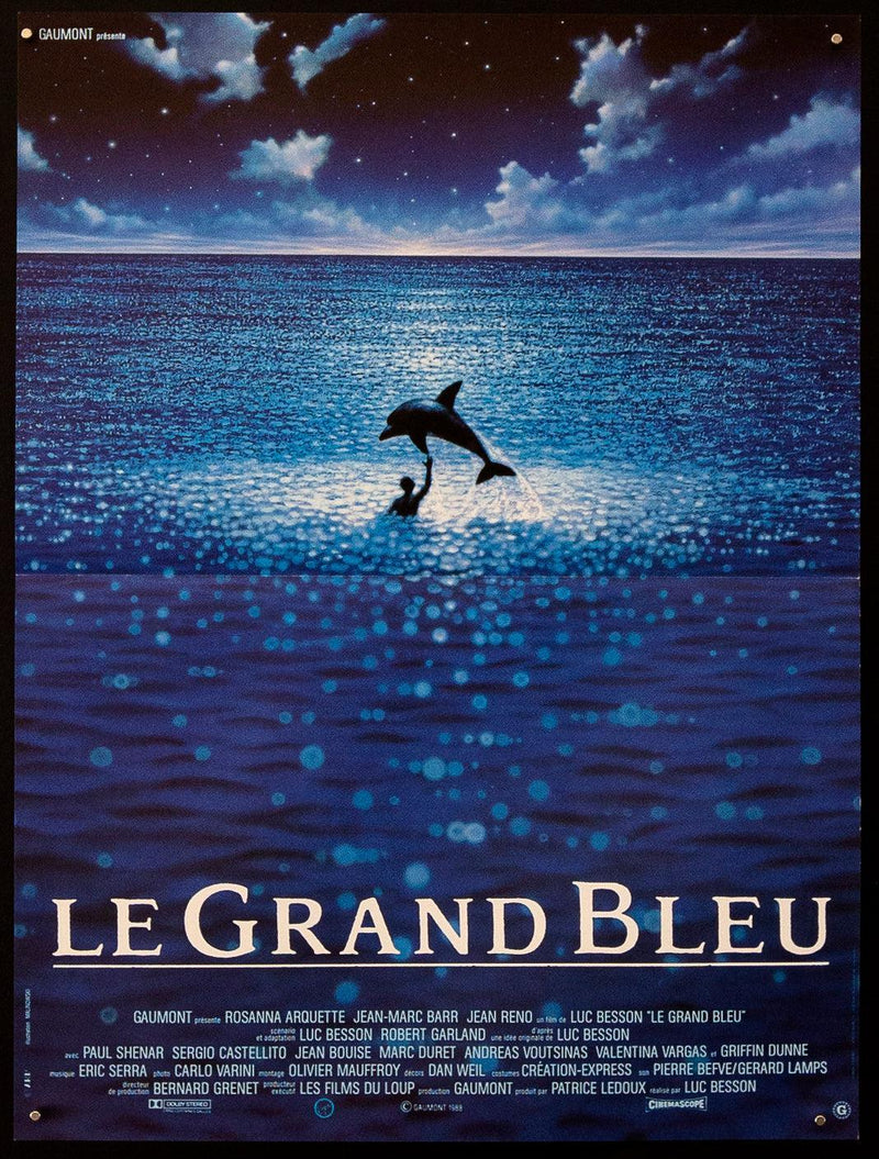 The Big Blue (Le Grand Bleu) French Mini (16x23) Original Vintage Movie Poster