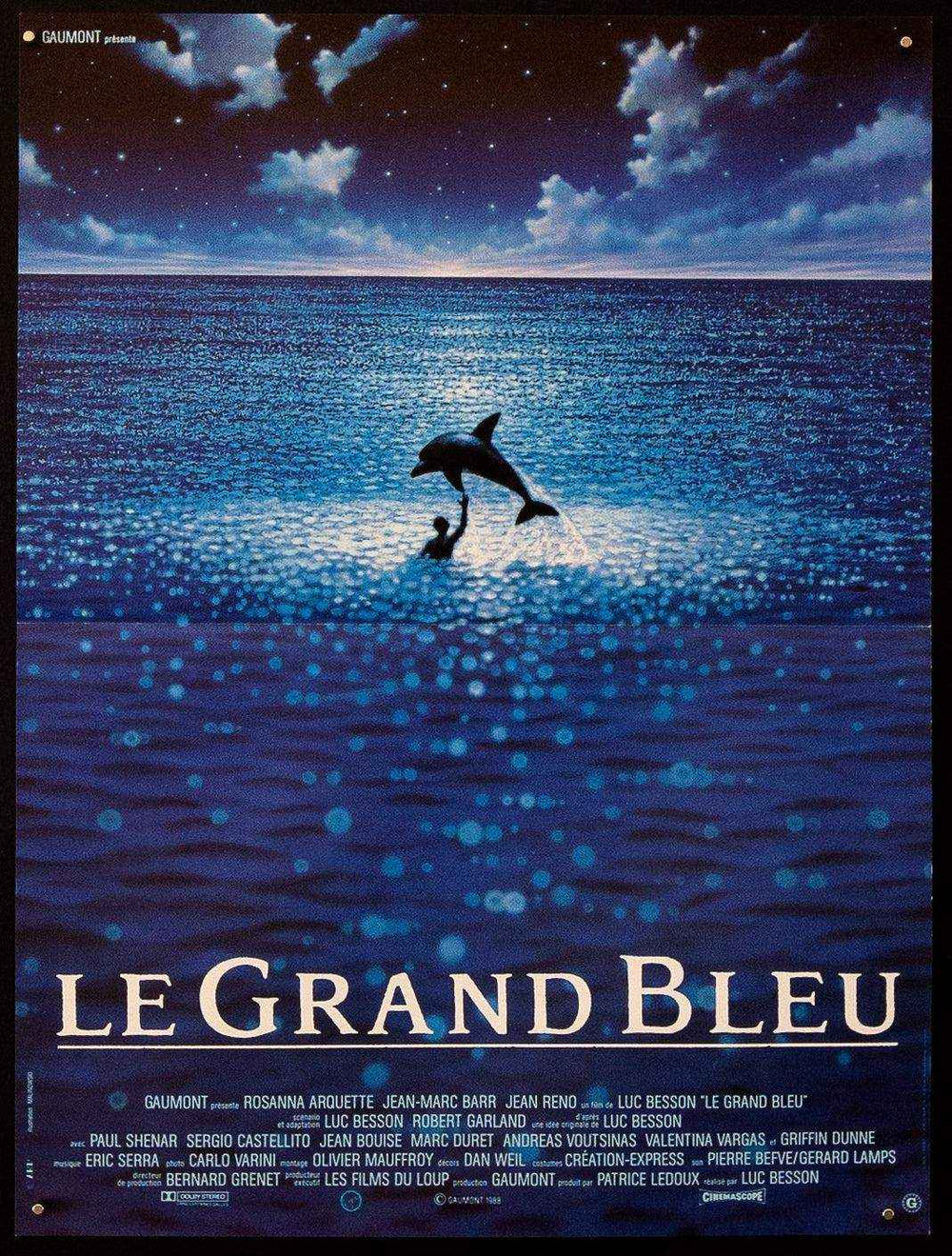 The Big Blue (Le Grand Bleu) Original Vintage Movie Poster