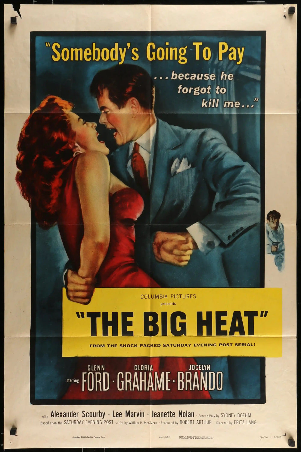 The Big Heat Original Vintage Movie Poster