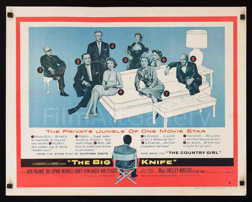 The Big Knife Original Vintage Movie Poster