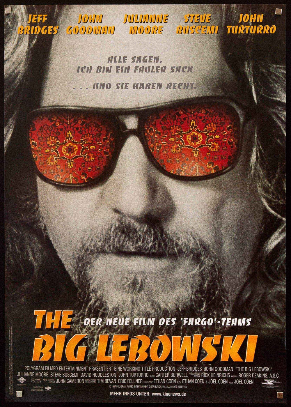 The Big Lebowski Original Vintage Movie Poster
