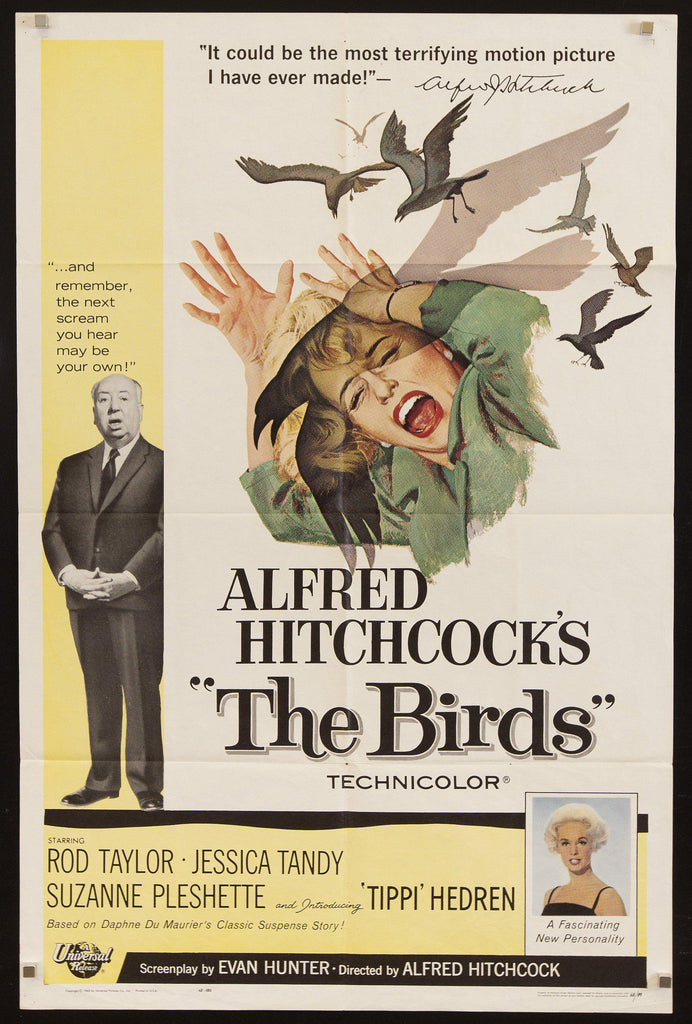 The Birds 1 Sheet (27x41) Original Vintage Movie Poster