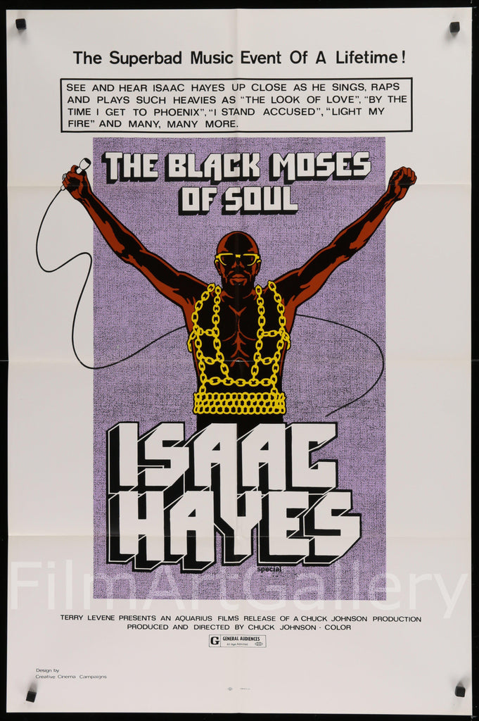 The Black Moses of Soul Original Vintage Movie Poster