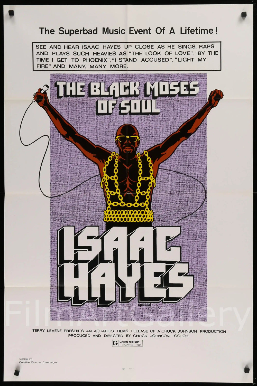 The Black Moses of Soul Original Vintage Movie Poster