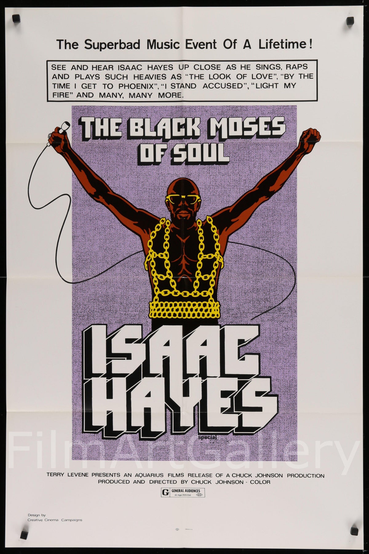 The Black Moses of Soul Original Vintage Movie Poster
