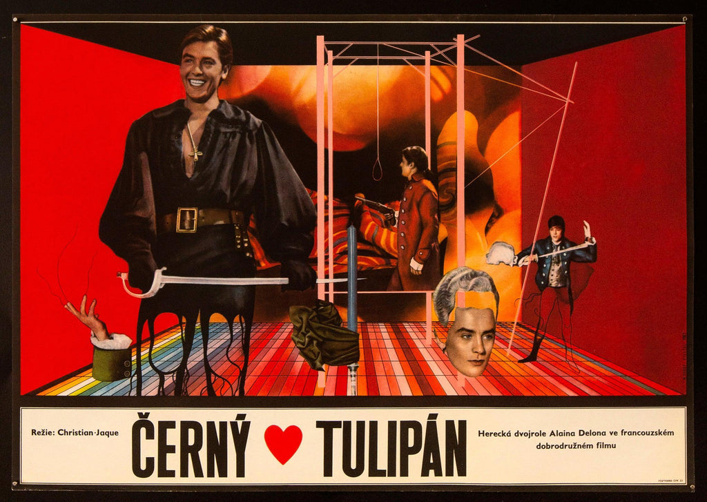 The Black Tulip Czech (23x33) Original Vintage Movie Poster