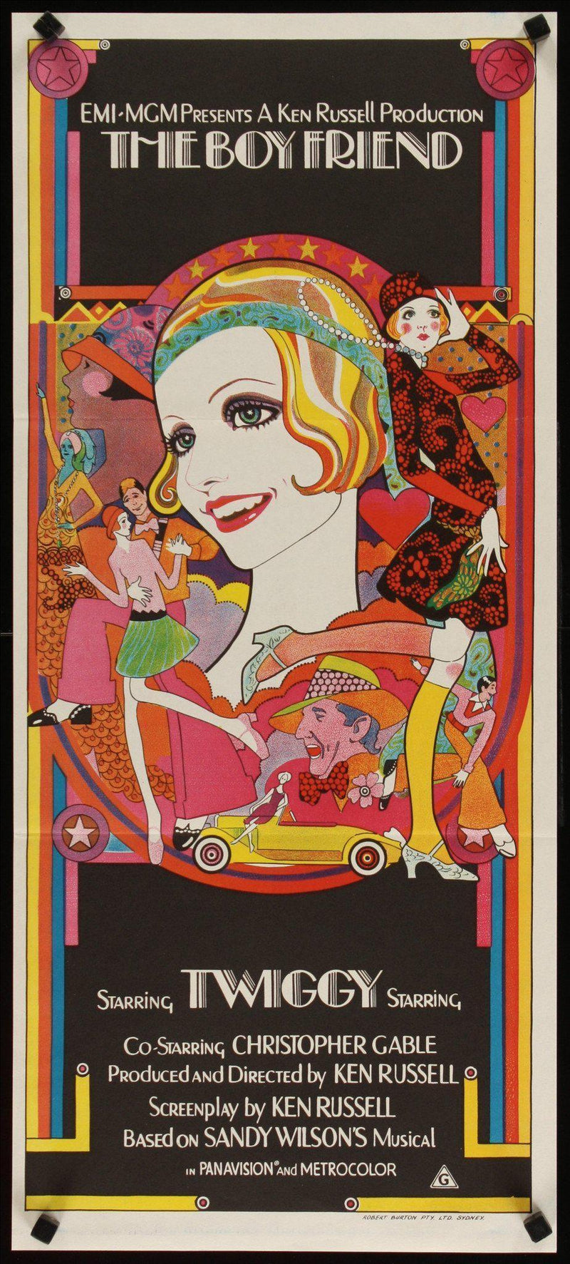 The Boy Friend (The Boyfriend) Australian Daybill (13x30) Original Vintage Movie Poster