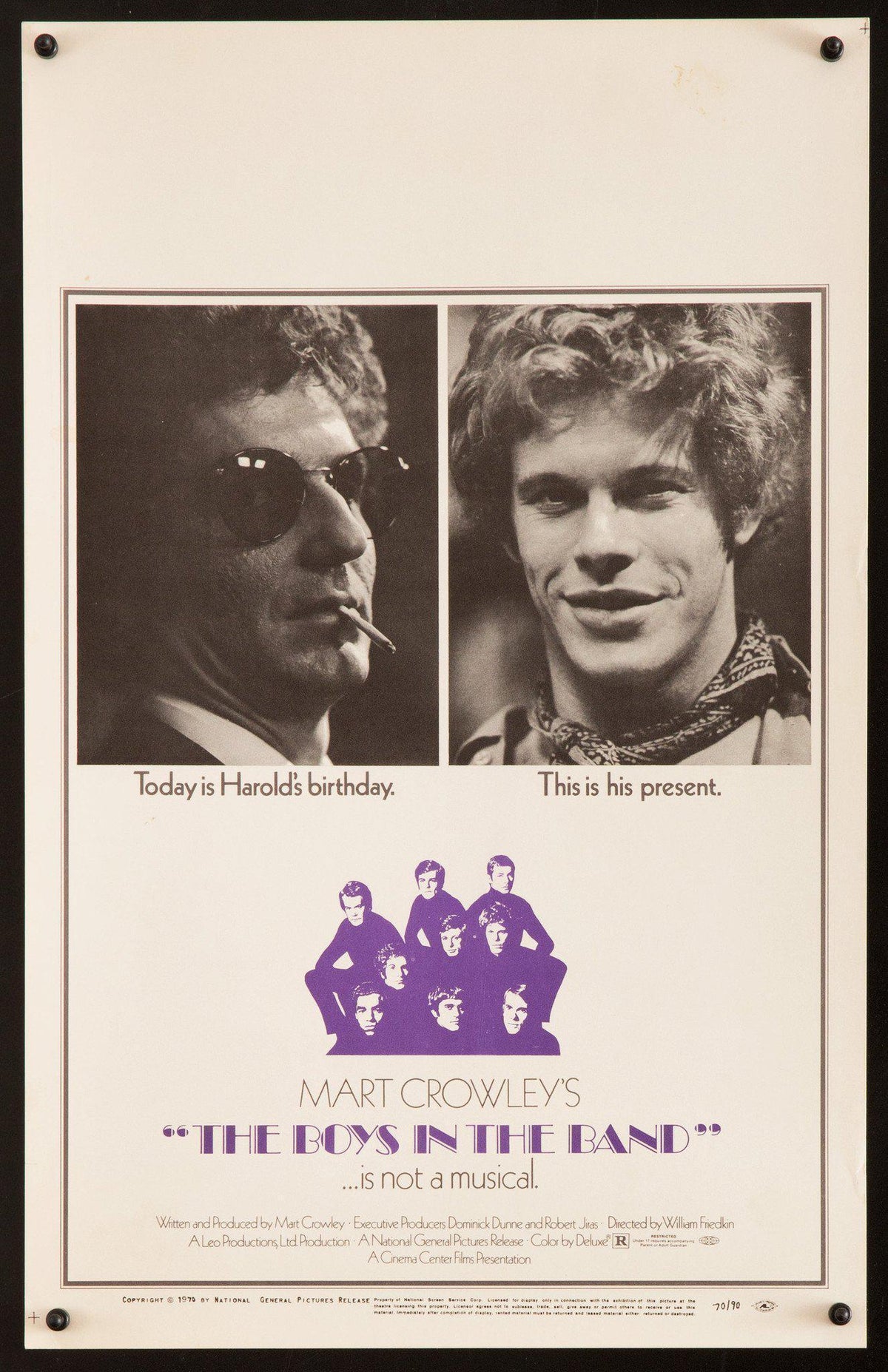 The Boys In the Band Original Vintage Movie Poster