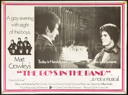 The Boys In the Band Original Vintage Movie Poster