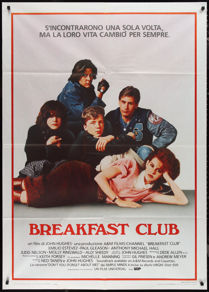 The Breakfast Club Original Vintage Movie Poster