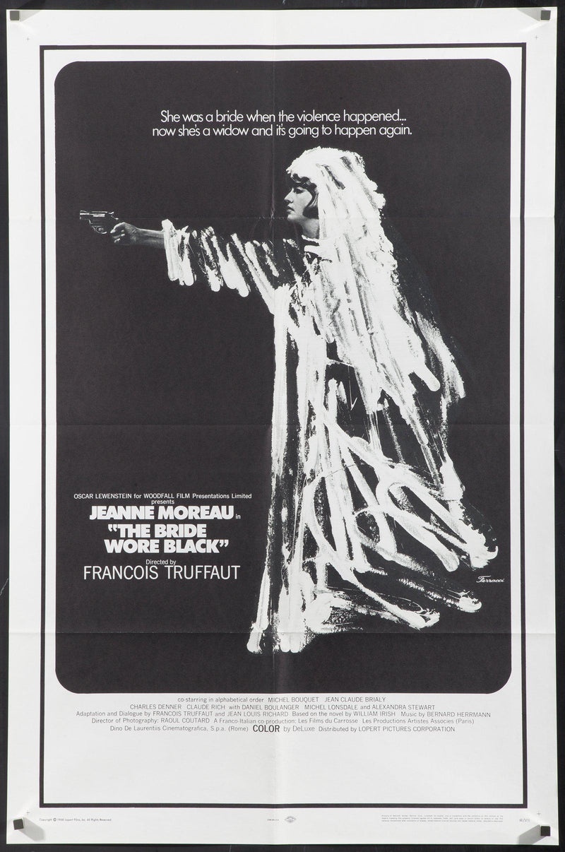 The Bride Wore Black (La Mariee Etait En Noir) 1 Sheet (27x41) Original Vintage Movie Poster
