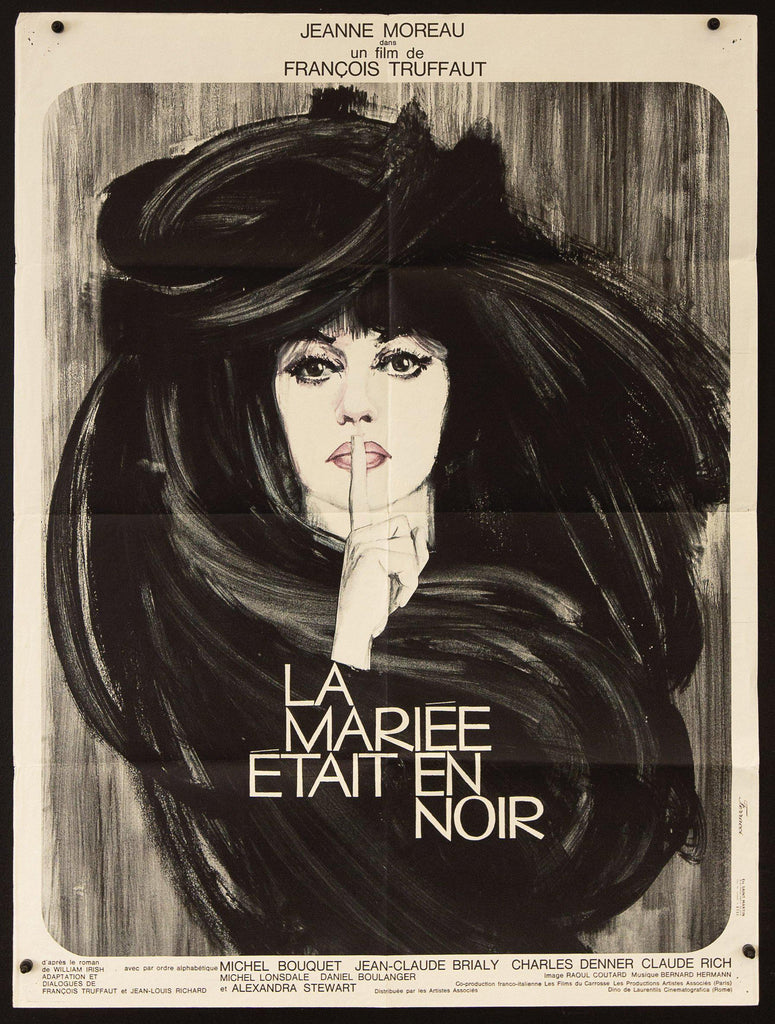 The Bride Wore Black (La Mariee Etait En Noir) French Small (23x32) Original Vintage Movie Poster