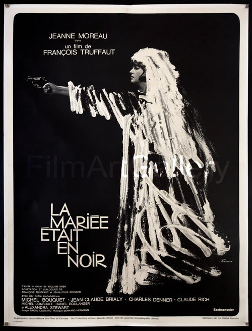 The Bride Wore Black (La Mariee Etait En Noir) Original Vintage Movie Poster