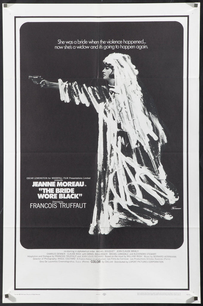 The Bride Wore Black (La Mariee Etait En Noir) Original Vintage Movie Poster