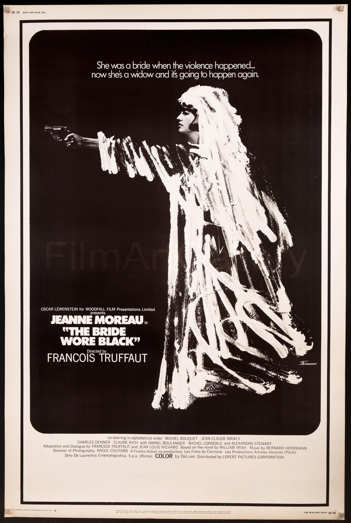 The Bride Wore Black (La Mariee Etait En Noir) Original Vintage Movie Poster