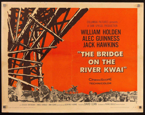 The Bridge On The River Kwai Original Vintage Movie Poster
