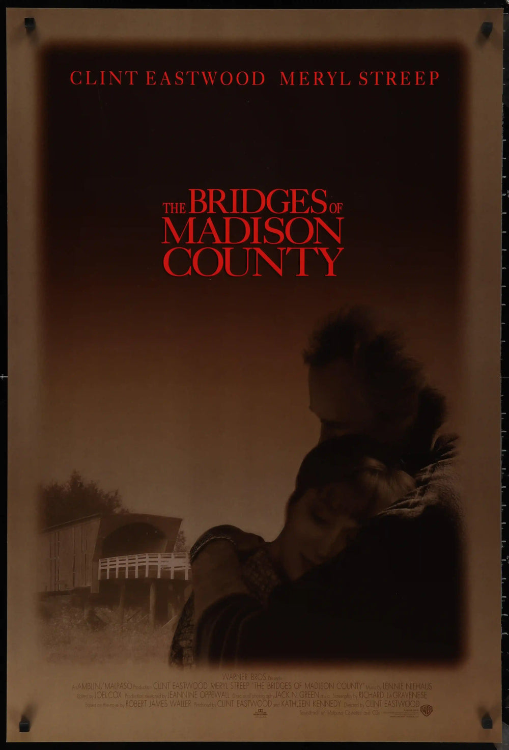 The Bridges of Madison County Original Vintage Movie Poster