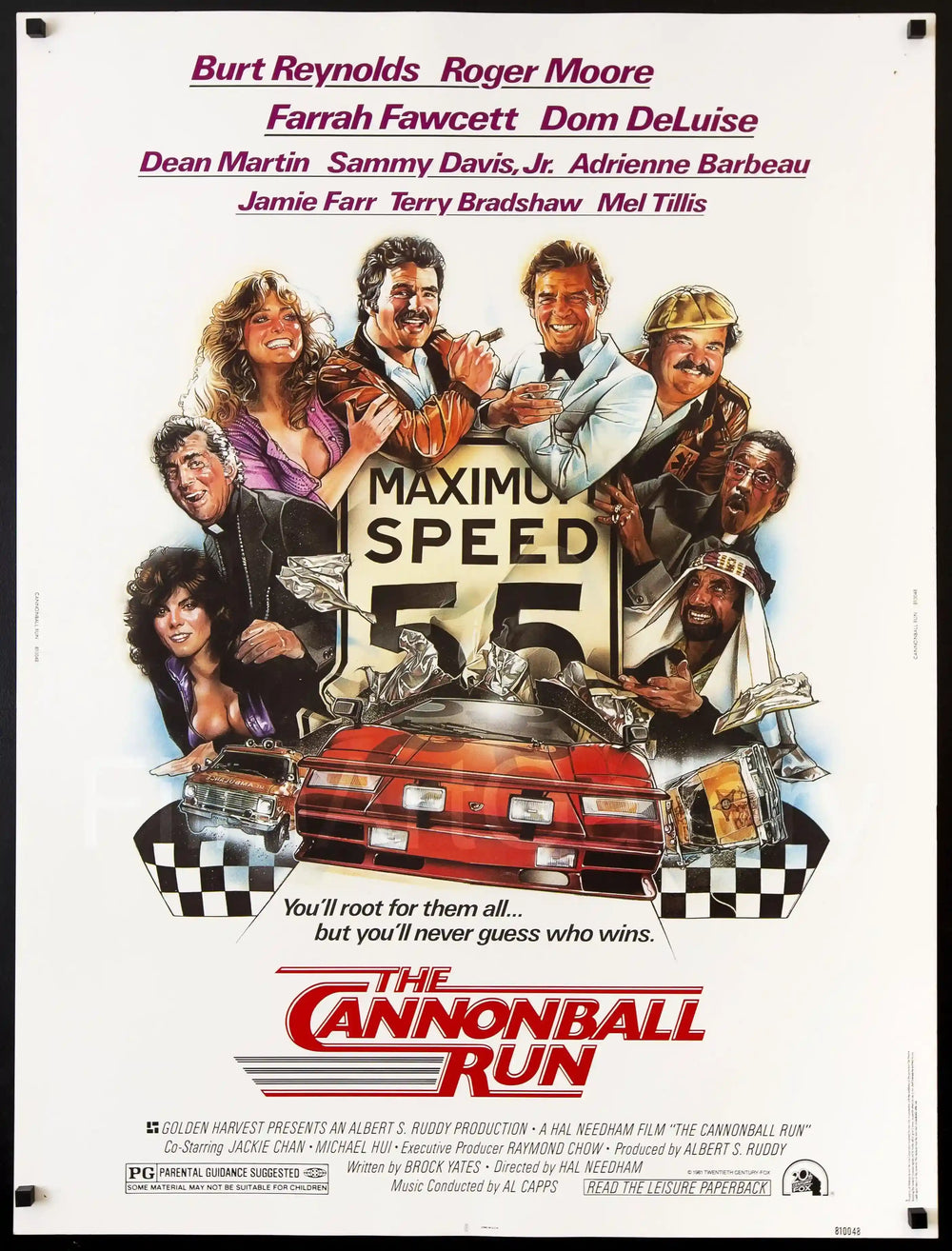 The Cannonball Run Original Vintage Movie Poster