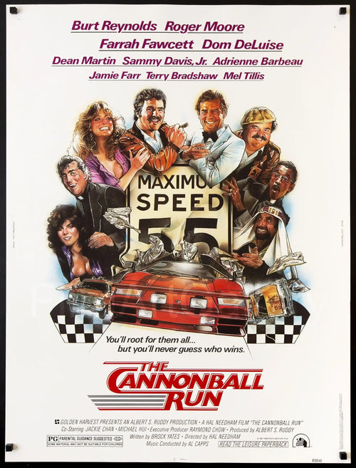 The Cannonball Run Original Vintage Movie Poster