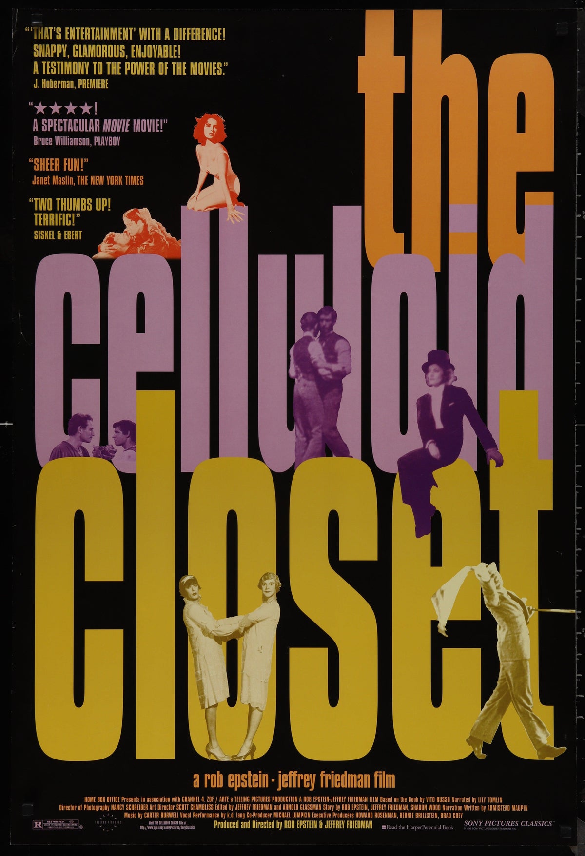 The Celluloid Closet 1 Sheet (27x41) Original Vintage Movie Poster