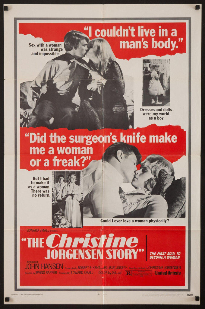 The Christine Jorgensen Story 1 Sheet (27x41) Original Vintage Movie Poster