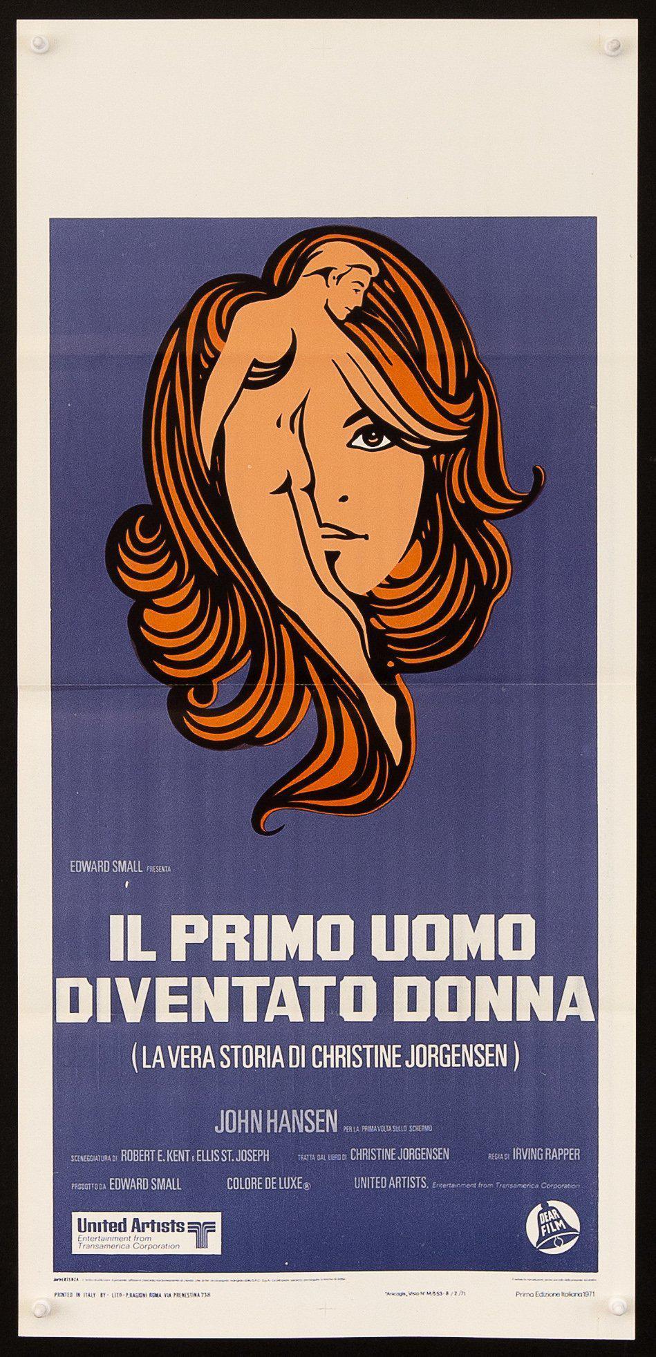 The Christine Jorgensen Story Italian Locandina (13x28) Original Vintage Movie Poster