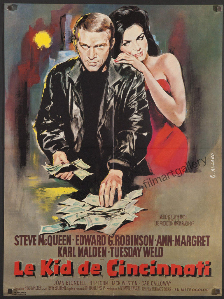 The Cincinnati Kid Movie Poster 1966 French small (23x32)
