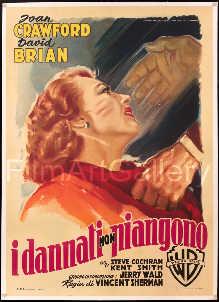 The Damned Don't Cry Original Vintage Movie Poster