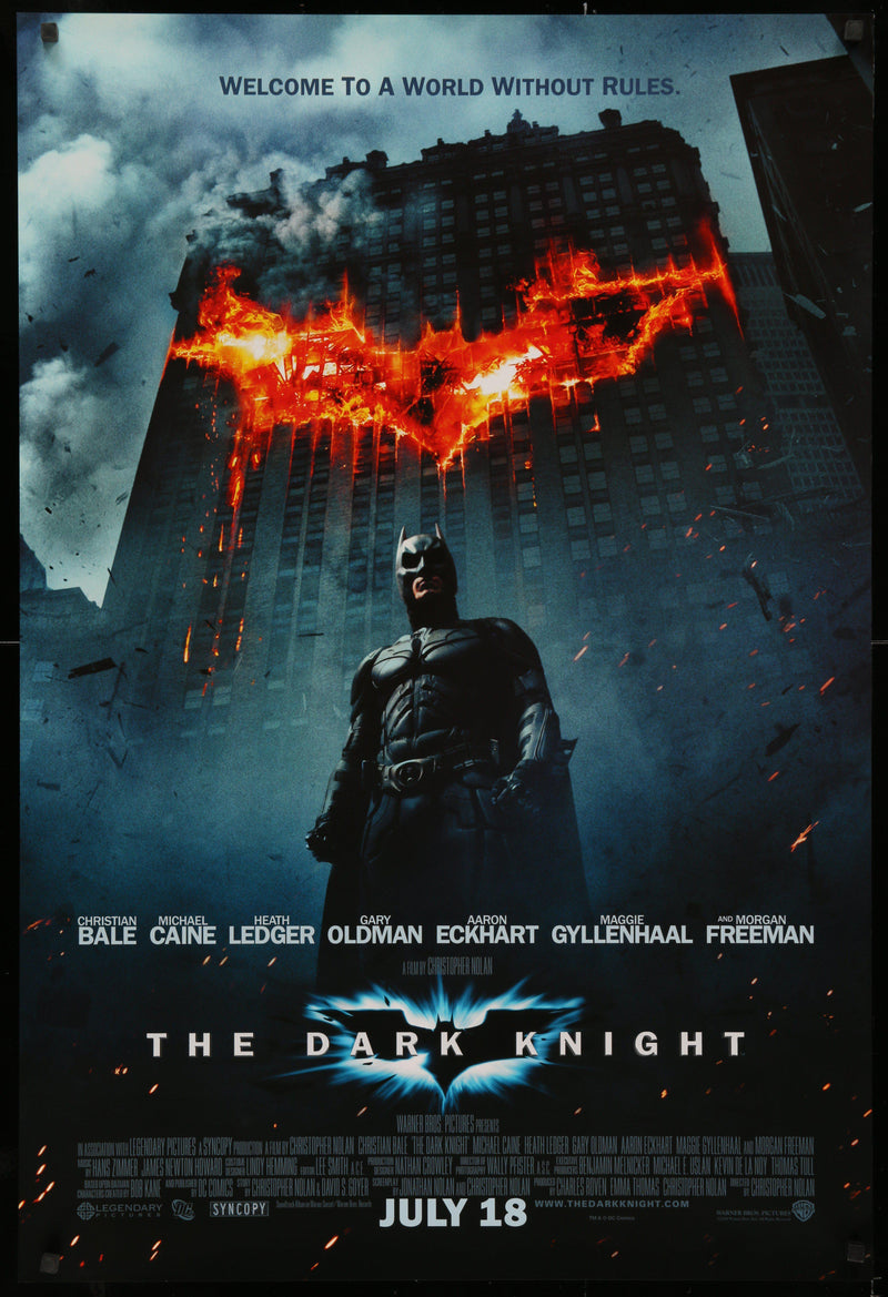 The Dark Knight 1 Sheet (27x41) Original Vintage Movie Poster