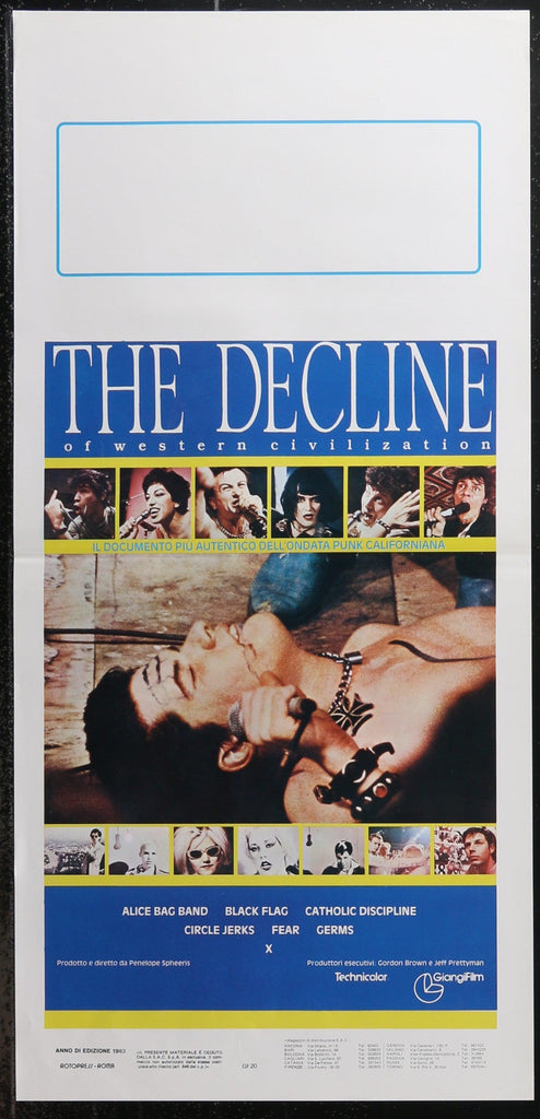 The Decline of Western Civilization Original Vintage Movie Poster