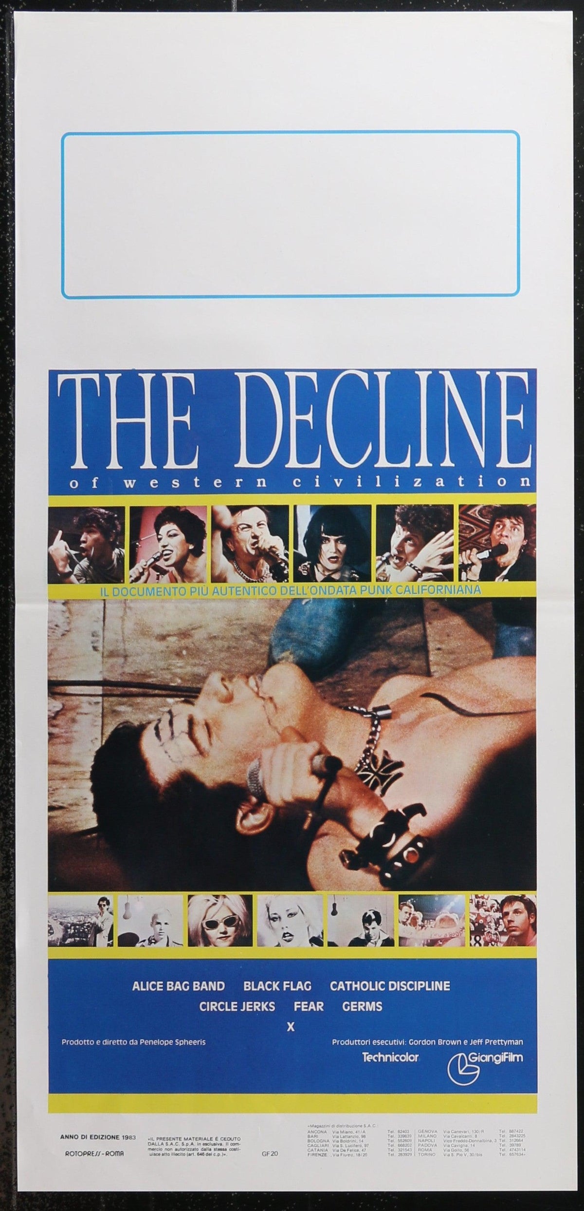 The Decline of Western Civilization Original Vintage Movie Poster