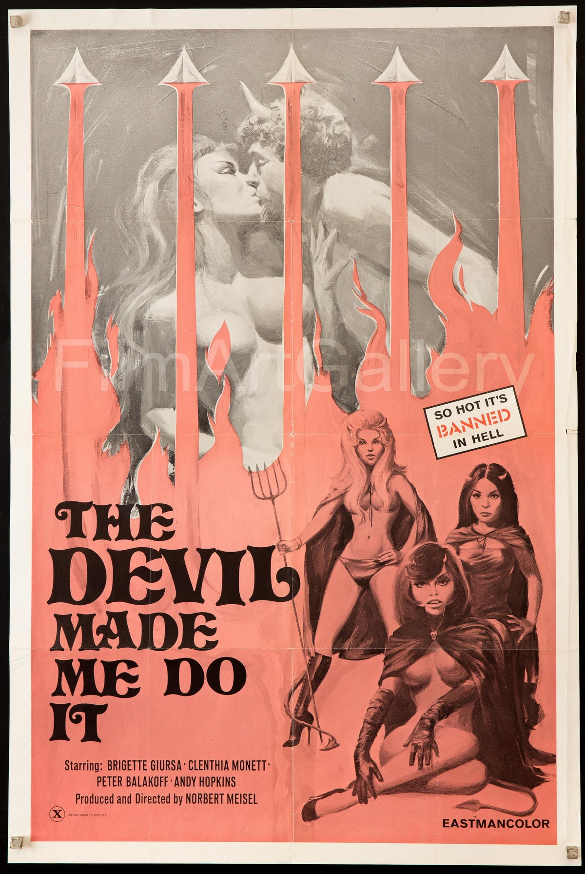 The Devil Made Me Do It Original Vintage Movie Poster