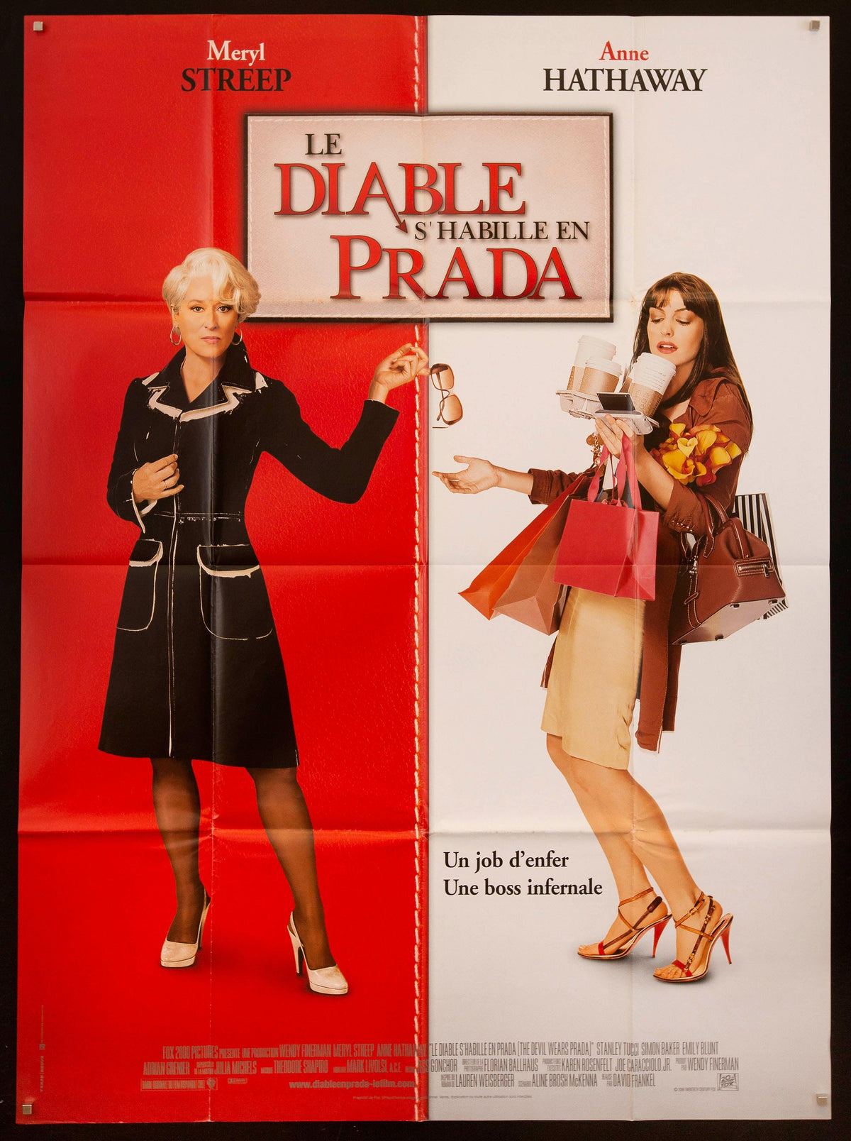 The Devil Wears Prada French 1 Panel (47x63) Original Vintage Movie Poster
