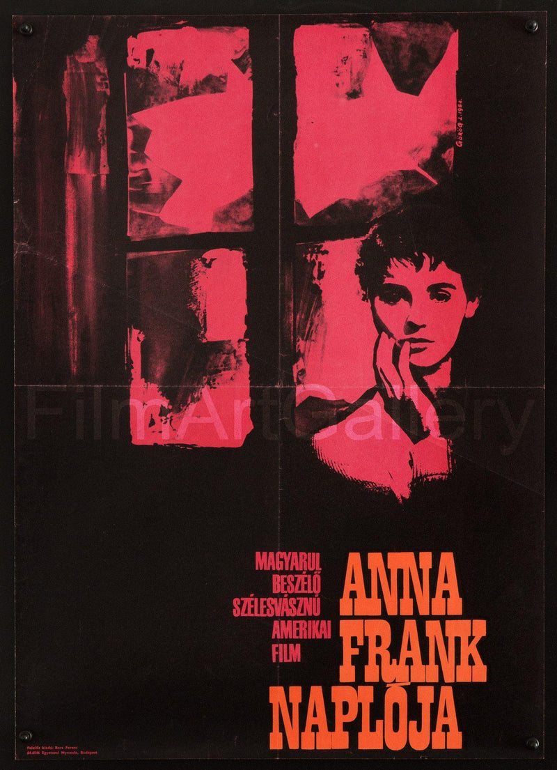 The Diary of Anne Frank 22x15.5 Original Vintage Movie Poster