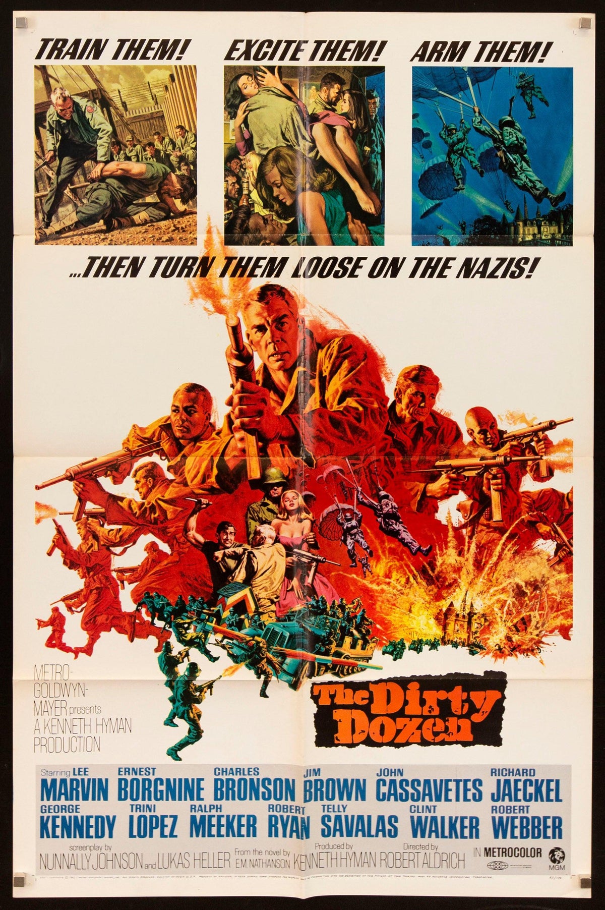 The Dirty Dozen Original Vintage Movie Poster