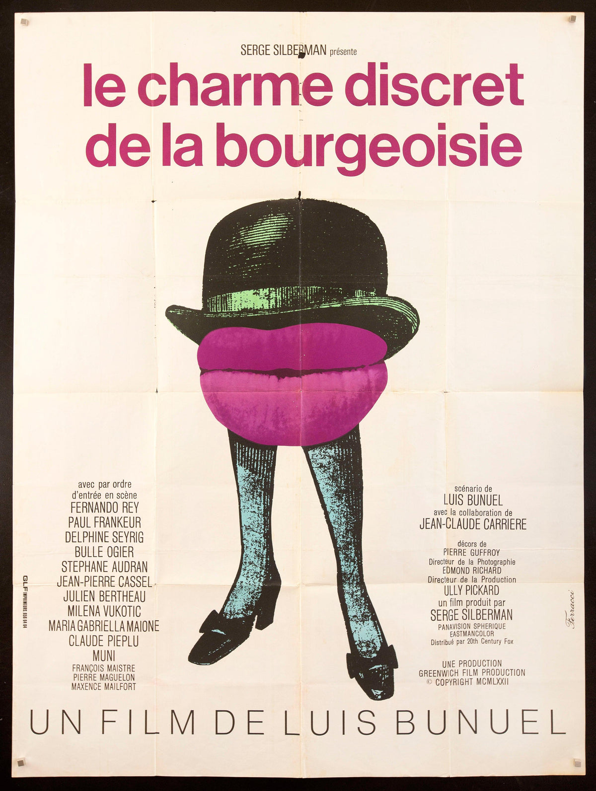 The Discreet Charm of the Bourgeoisie Original Vintage Movie Poster