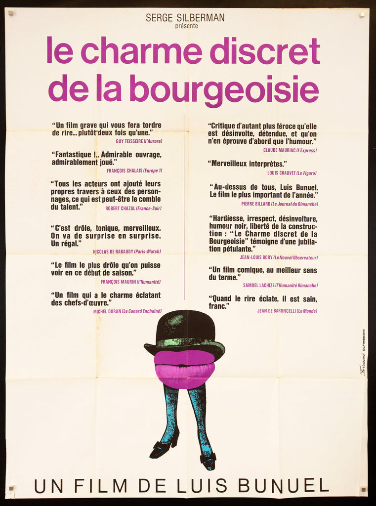 The Discreet Charm of the Bourgeoisie Original Vintage Movie Poster