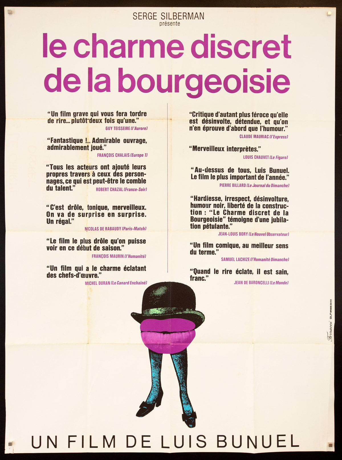 The Discreet Charm of the Bourgeoisie Original Vintage Movie Poster