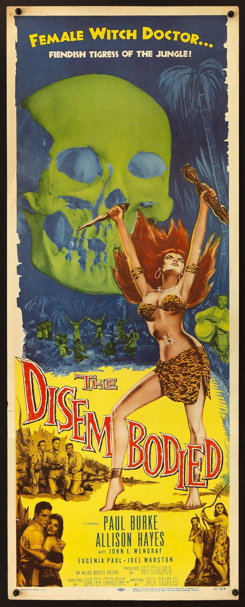 The Disembodied Insert (14x36) Original Vintage Movie Poster